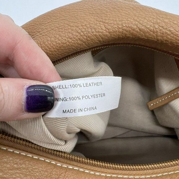 Talbots leather hand bag brown - Picture 4 of 6